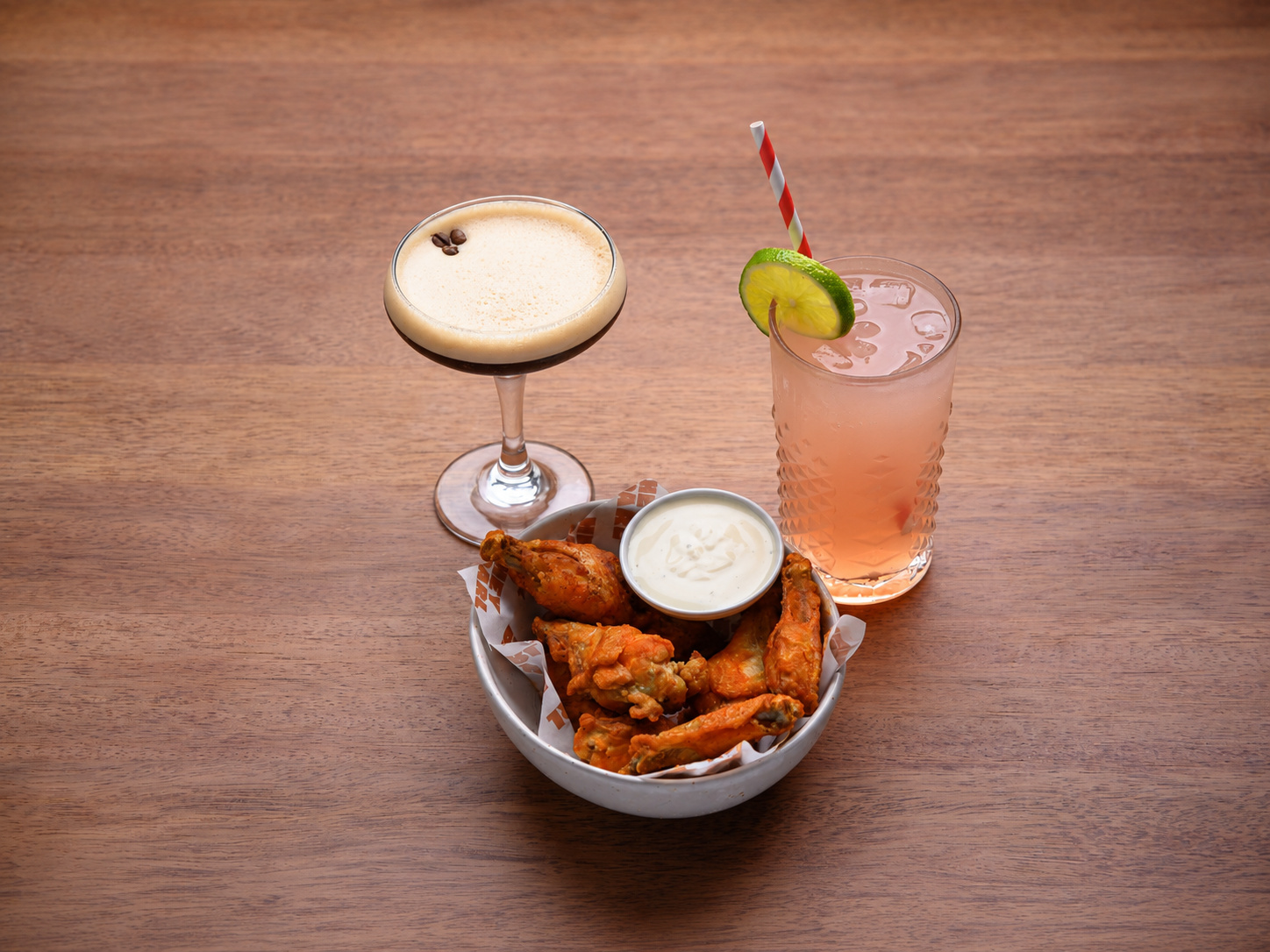 Saturday special: espresso martini, spritz & wings